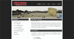Desktop Screenshot of mini-baler.com